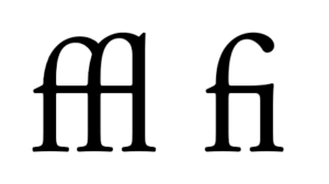 Typography - Ligatures examples
